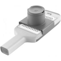 Zwilling - Râpe Mandoline 7 en 1, Longueur: 30 cm, Bac Intégré, Acier Inoxydable 18/10, Structure Plastique, Friction Bidirectionnelle, Gris, série