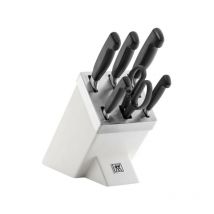 Zwilling - Bloc de 7 couteaux 4 étoiles, blanc (35148-207-0)