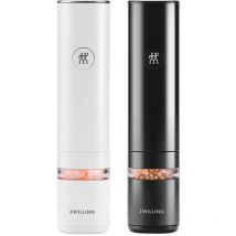 Zwilling Enfinigy 2 Piece Electric Spice Mill Set, Black & White