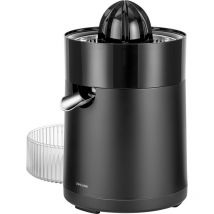 Enfinigy - Spremiagrumi elettrico con beccuccio alto, 2 coni, colino regolabile, 85 Watt, colore: Nero - Zwilling