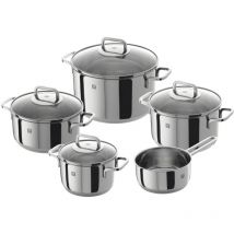 Zwilling - Kochgeschirr-Set de 5 Teile, 4 Deckel, Induktionskochgeschirr, Edelstahl, Quadro