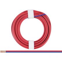 218-02 Litze 2 x 0.14 mm² Rot-Blau 5 m - Donau Elektronik