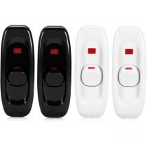 Zwischenschalter, Inline-Schalter, Knopf, 4 Stück, Schnurschalter, Kabelschalter, Schreibtischlampe, Kippschalter, Schnur, Outdoor-Schreibtischlampe,