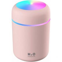 Humidificateur d'Air, Mini Humidificateur Ultrasonique avec 2 Mode Brume Réglable, usb Humidificateur Portable pour Auto Maison Bureau Chambre, Rose