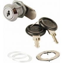 Zylinder-Hebelschloss Holzmontage verschiedensperrend, verchromt - Siso