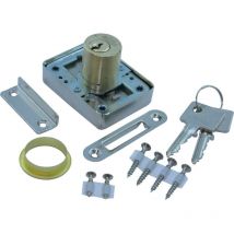 Burg wächter mz 23 Zyl.-Kastenschloss Sperre z 1, Länge 25 mm, Messing poliert