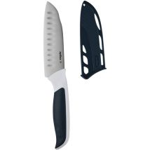 Zyliss E920214 Comfort Coltello Mini Santoku, 12cm, Acciaio Inossidabile Giapponese, Manico Grigio, Bianco, Coltello Da Cucina, Lavabili In 