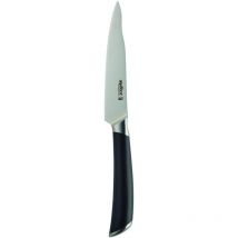 E920273 Comfort Pro Coltello Spelucchino Liscio, 11cm, Acciaio Inossidabile Tedesco, Maniglia Nera, Coltello da Cucina Professionale, Lavabili in