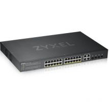 ZYXEL GS1920-24HPv2 28 Port Smart Managed PoE Switch 24x Gigabit Copper PoE and 4x Gigabit dual pers