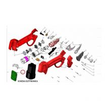 Zz-scheda elettr.forbici pota batt DJ-025