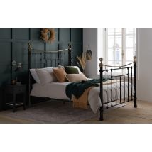 Birlea Bronte Metal Bed Frame, King Size, Cream