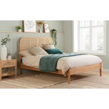 Birlea Margot Rattan Bed Frame, King Size, Oak
