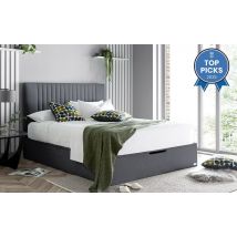 Elle Decoration Model 1 Ottoman Bed Frame, Double, Taupe