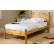 Friendship Mill Orlando Wooden Bed Frame, Small Single, 2 Side Drawers, Low Foot End