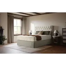 Harrison Spinks True Edge Pocket Sprung Divan Base, King Size, 4 Drawers, No Headboard Required, Tundra Lapland