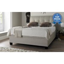 Novo Acerra Ottoman Bed Frame, Double, Oatmeal