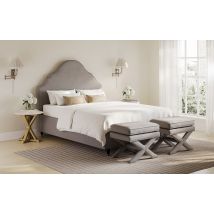 LPD Quince Fabric Bed Frame, King Size