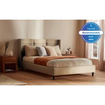 Silentnight Lilith Upholstered Bed Frame, Double, Light Grey