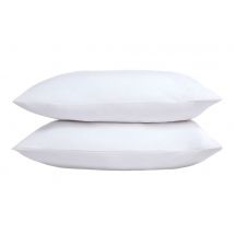 Five Star Hotel Concept Percale Pillowcase, Standard Pillow Size, White