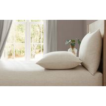 Lazy Linen Extra Deep Fitted Sheet, Single, White