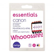 CANON PGI570XL/571 Tri-colour & Black Ink Cartridges - Multipack, Black