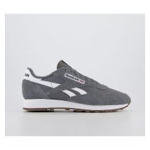 Reebok Cl Leather Trainers GREY WHITE,Grey,White