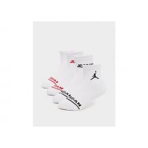 Jordan 6-Pack Ankle Socks Junior, White
