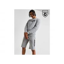Emporio Armani EA7 Box Logo Crew Sweatshirt/Shorts Tracksuit - Grey- Heren, Grey