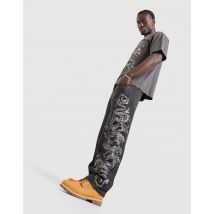 Ed Hardy Tonal Dragon Jeans - Noir, Noir