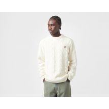 Fred Perry Cable Knit Sweater, White