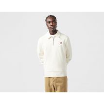 Fred Perry Zip Neck Collared Sweatshirt, White