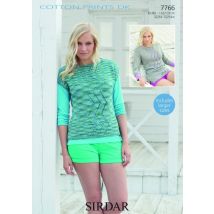 Sirdar Cotton Knitting Pattern 7766