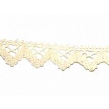 Essential Trimmings Cotton Lace Trim (Value Roll) Natural