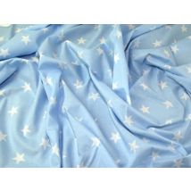John Louden 100% Cotton Fabric Sky Blue