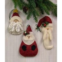 Countryside Crafts Paper Sewing Pattern Santa Ornament Collection II