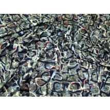 John Louden Royal Micro Satin Fabric Multicoloured