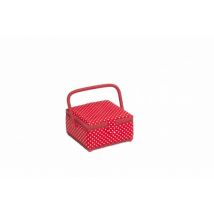 Hobby and Gift Small Sewing Craft Box Red