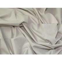 Lady McElroy Cotton Shirting Fabric White & Beige