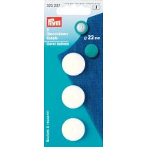 Prym Plastic Cover Buttons White