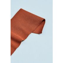 Mind The MAKER Organic Cotton Rib Stretch Knit Fabric Rust