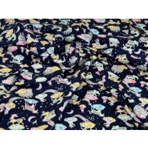 Rose and Hubble 100% Cotton Poplin Fabric Navy