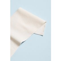 Mind The MAKER Organic Cotton Rib Stretch Knit Fabric Creamy White