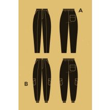 Deer and Doe Paper Sewing Pattern Acajou Pants