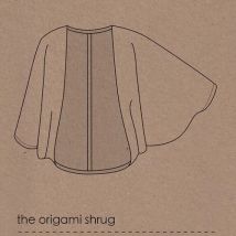 Two Stitches Paper Sewing Pattern Origami Shrug