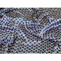 Liberty London Miranda Skye Belgravia Silk Satin Fabric Blue