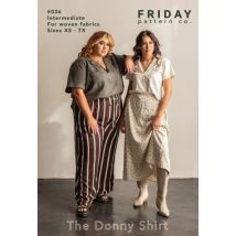 Friday Pattern Company Paper Sewing Pattern Donny Shirt