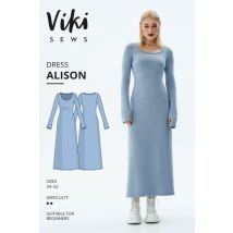 Vikisews Paper Sewing Pattern Alison Dress