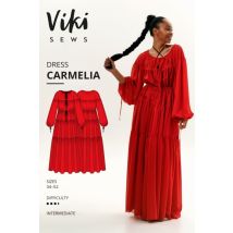 Vikisews Paper Sewing Pattern Carmelia Dress