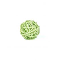 6 Anijsgroen rieten ballen 3;5 cm