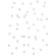 48 Zilverkleurige spiegelsterretjes 1 cm